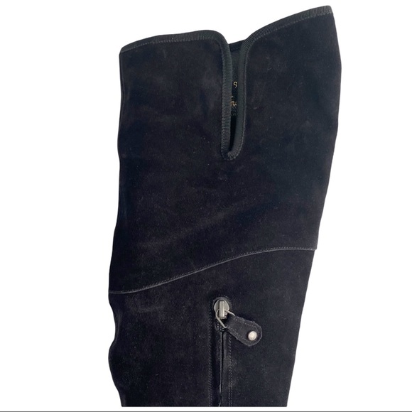 Salvatore Ferragamo Suede Over the Knee Boot | 9B - Picture 7 of 13
